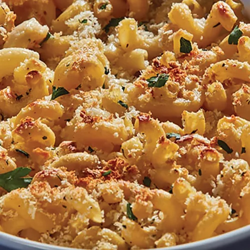 Flavor Baked Goat Cheese Mac and Cheese