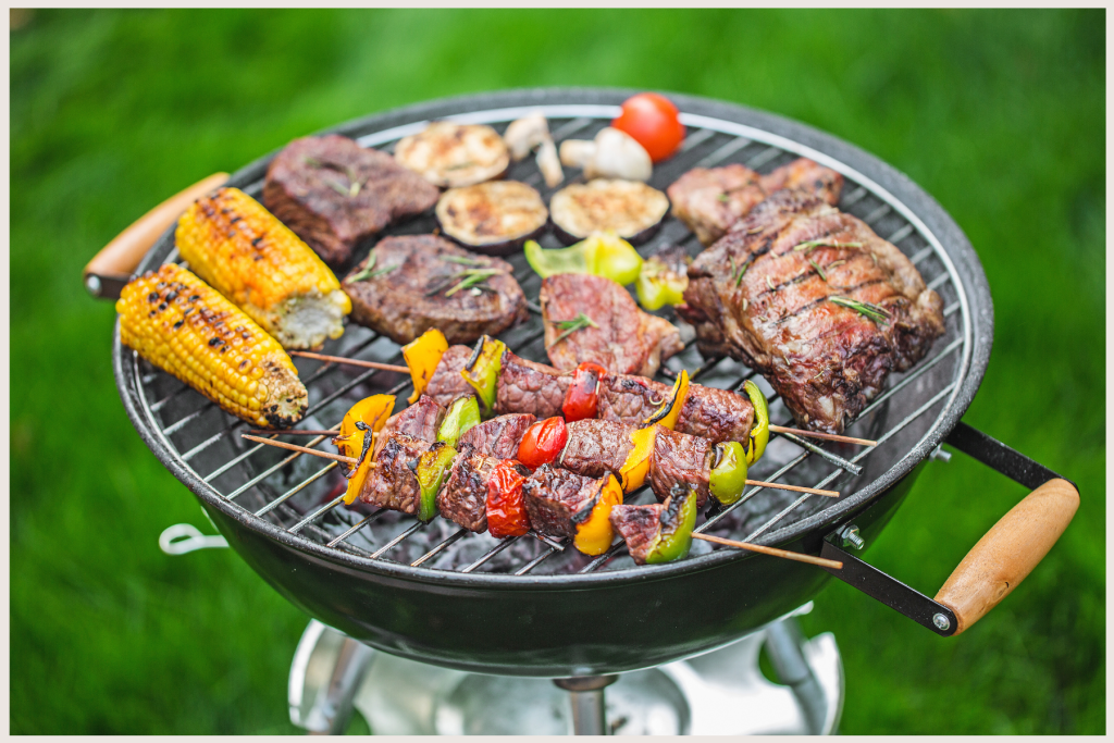 Grilling veggies & meat