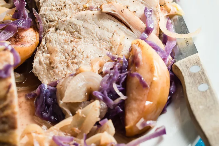 Image for Slow Cooker Pork Roast with Apples and Onions