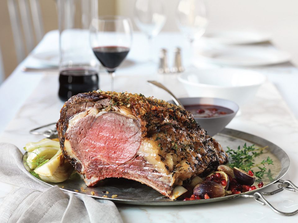 Beef Rib Roast with Red Wine Cherry Sauce Recipe - Gather Wisconsin